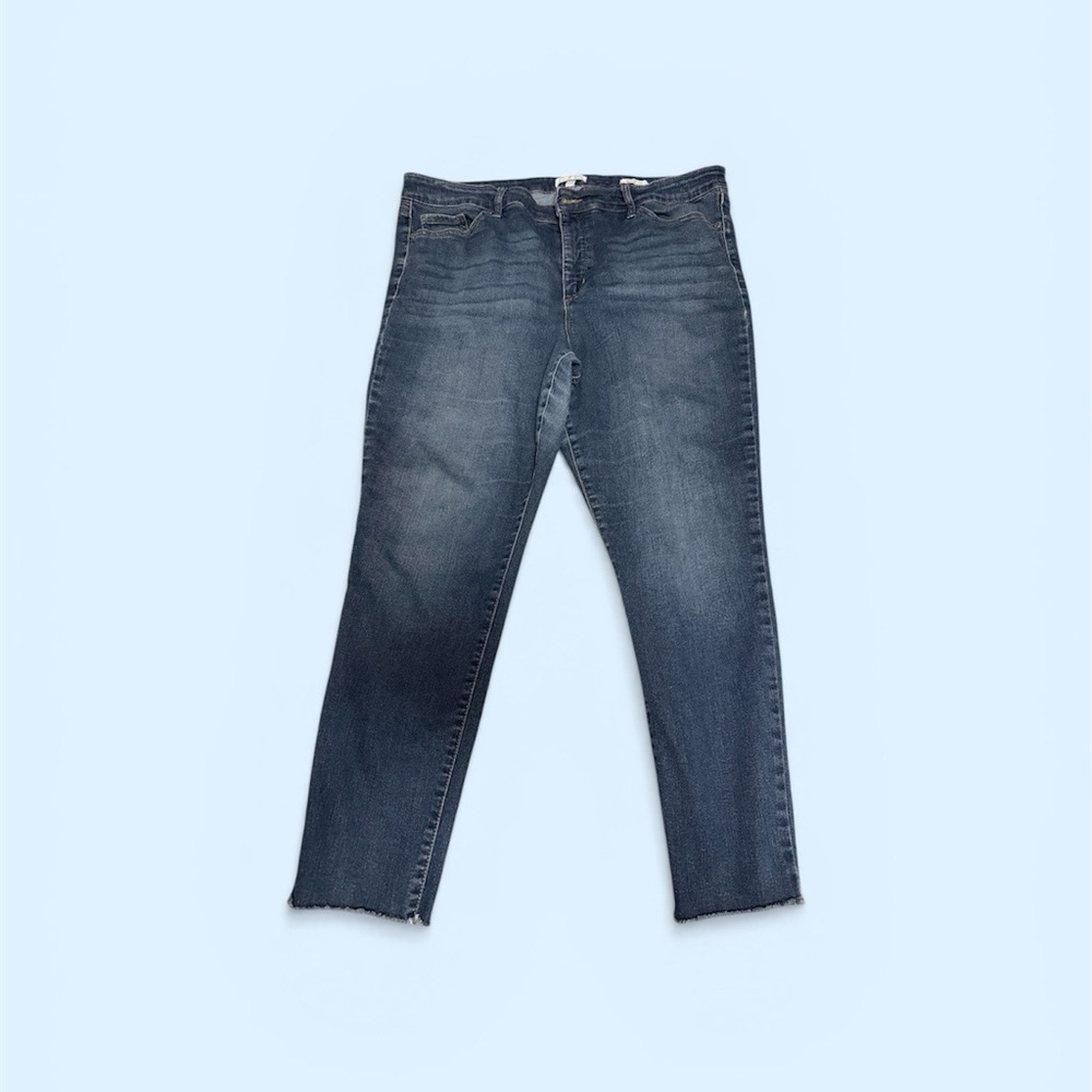 sofia by sofia vergara Blue Skinny Ankle Jeans